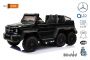 Electric Ride-On Toy Car Mercedes-Benz G63 6X6, LCD Screen,  Bottom Lights, 2.4Ghz, 12V14AH, Removable Battery Box, 4 X MOTOR, Remote Control, Leatherette Seat, EVA Wheels, FM Radio, Servomotor, Two pedal, Black Painted